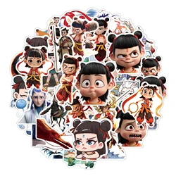 10/50PCS Ne Zha 2 영화 만화 낙서 스티커 재미 있은 Ne Zha 데칼 노트북 전화 컵 스케이트 보드 방수 스티커 아이 장난감