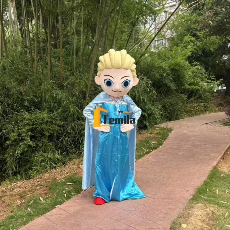 Adulto Cos Frozen principessa Elsa Anna Olaf costume della mascotte del vestito operato festa di compleanno vestito di abbigliamento a sorpresa spettacolo pubblicitario oggetti di scena