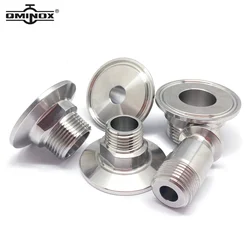 SS304 Tri Clamp NPT Мужской адаптер Зажим из нержавеющей стали Мужские фитинги NPT 1/4 