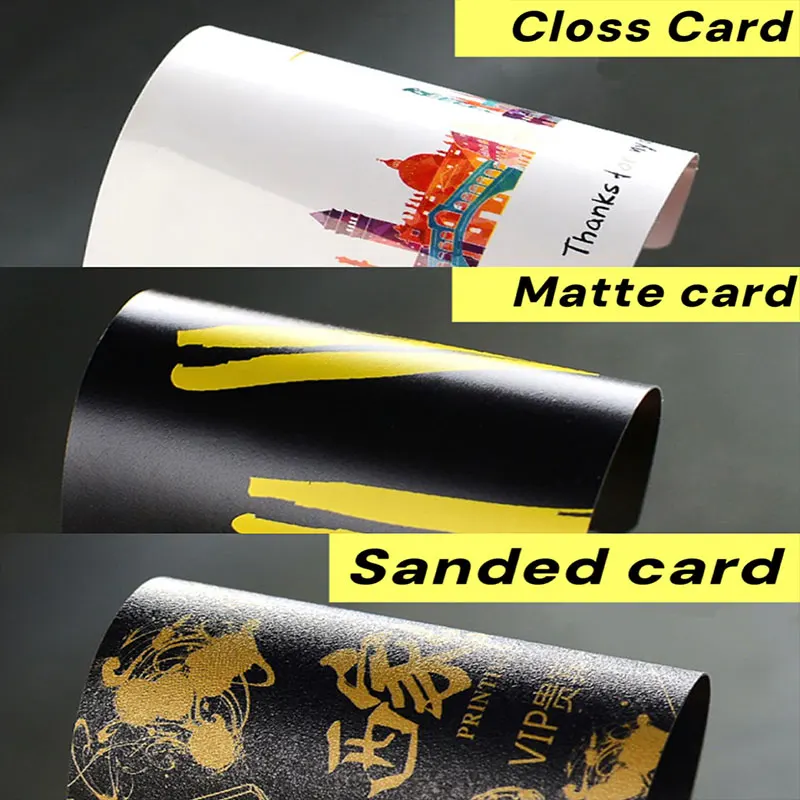 Biglietti da visita personalizzati in PVC Carte impermeabili in plastica Design personalizzato Angoli rotondi Biglietti da visita in PVC satinato opaco lucido