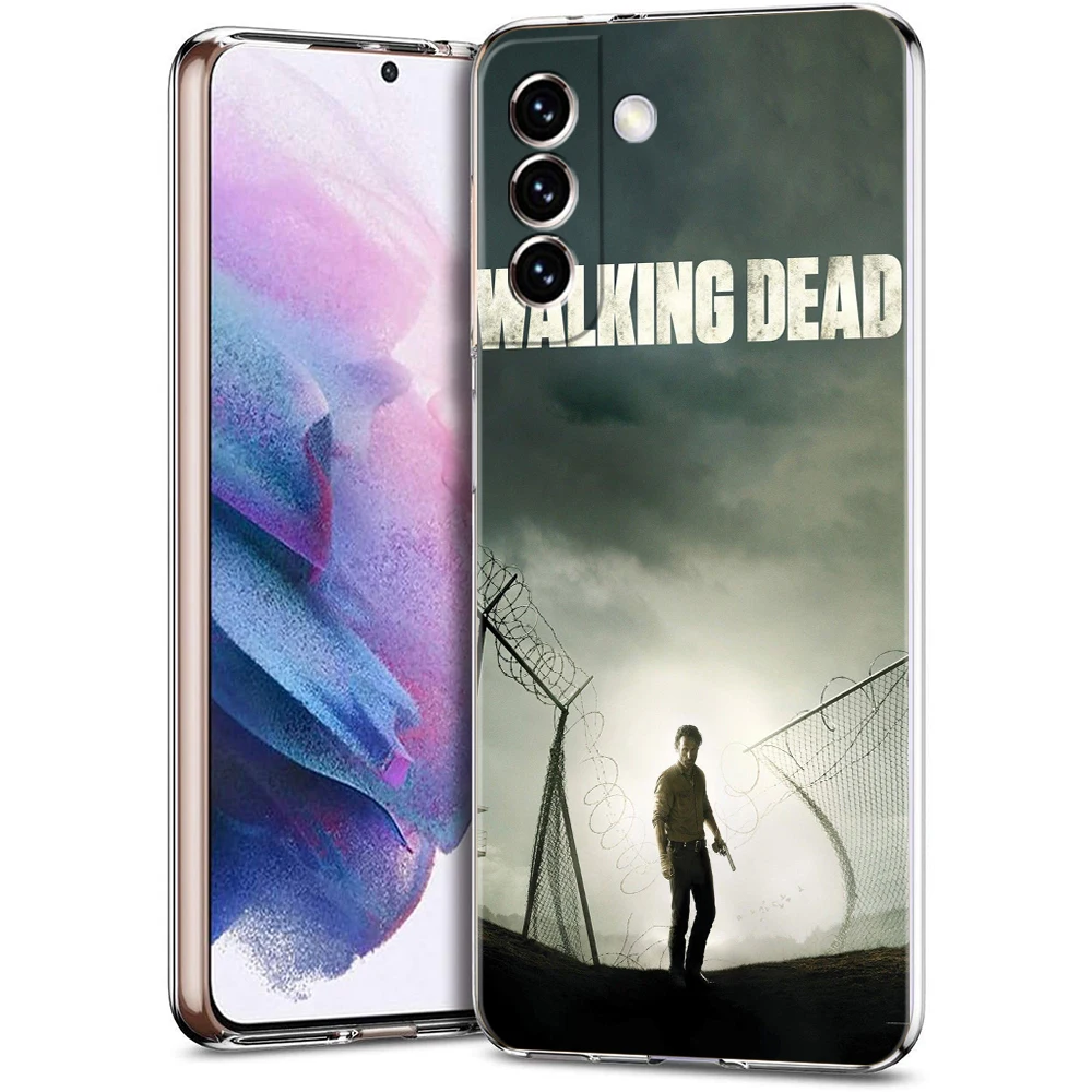 Etui The Walking Dead do Samsung S24 S23 S22 S20 S21 FE Ultra S24 S23 S10 S10E S9 S8 Plus 5G Przezroczysta obudowa telefonu Torby TPU