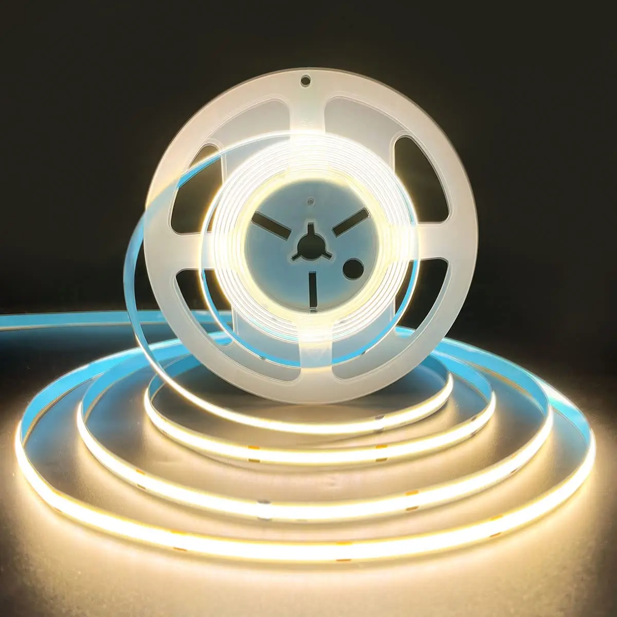 High Quality 5M Cob Led Strip Cri90 Free Cutting 12V 24V 3mm 5mm 8mm Self-adhesive Led Strip Light image 3