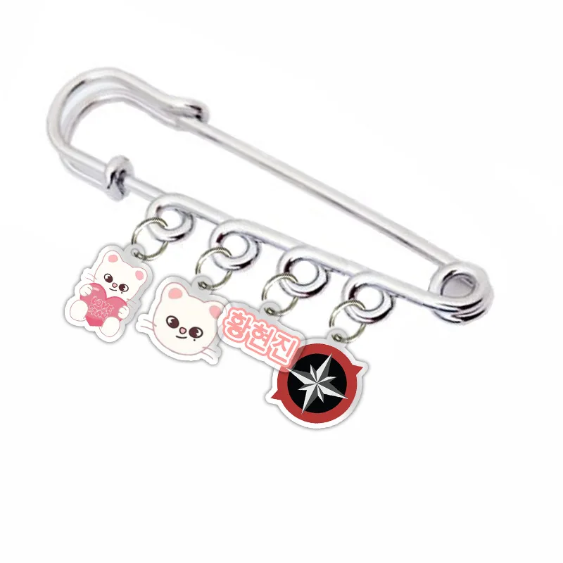 Skzoo novo pino acrílico acessórios estrela dos desenhos animados acrílico chaveiro staykids dos desenhos animados animal bonito saco acessórios de roupas