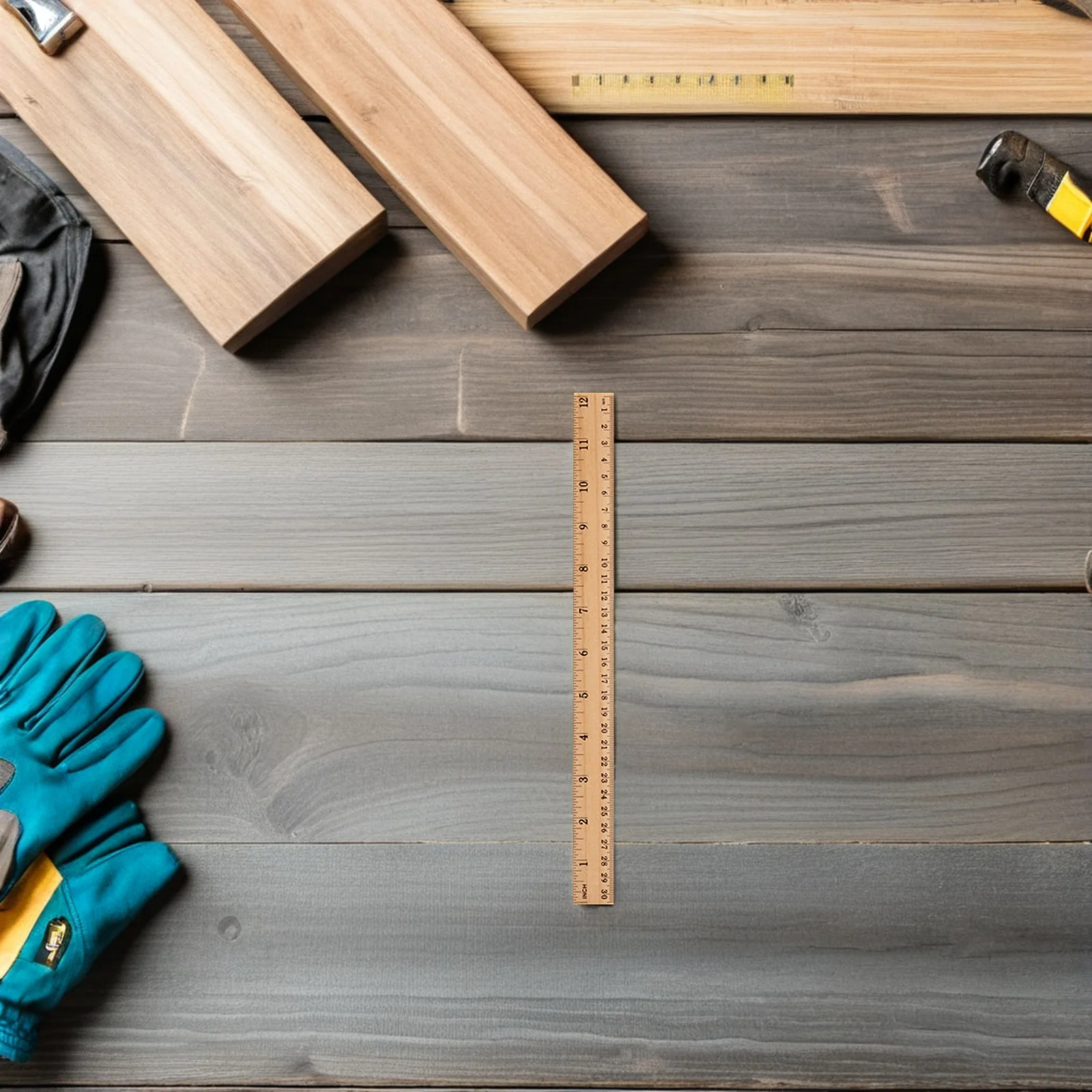 30 قطعة مساطر خشبية مقياس مزدوج مسطرة مستقيمة 30 سنتيمتر للمدرسة مكتب المنزل أدوات قياس دقيقة مسطرة مستقيمة خشبية