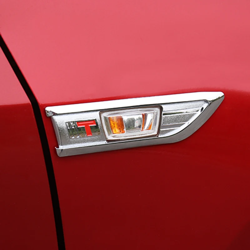 Car Styling Chrome Signal Lamp Cover Side Lights Emblem Decoration Trim Sticker for Chevrolet Cruze Sedan Hatchback 2009-2015