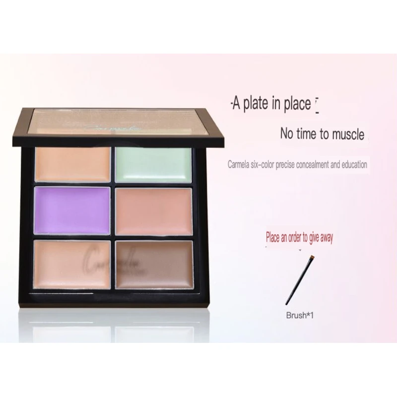 CARMELA Six-Color Foundation Concealer Highlights Conceals Dark Circles And Acne Marks On The Face