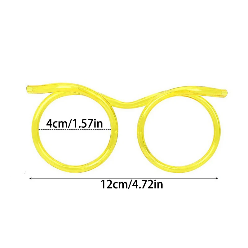 Bicchieri di paglia Divertenti occhiali in PVC morbido Cannucce flessibili Forniture per feste per bambini Forniture per bar Accessori Giocattolo creativo