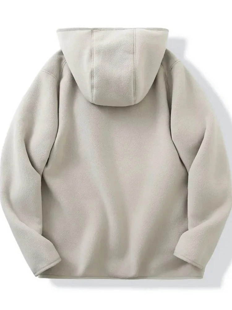 

Мужская повседневная куртка на подкладке Thiened Jaet, осень-зима, новое самое теплое пальто, свободная парка с капюшоном и застежкой-молнией, длинное пальто...