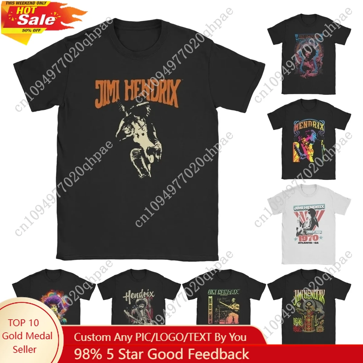 

Jimi Hip Hop T-Shirts for Men Hendrixs Vintage Rock Guitar Singer Vintage Cotton Tees Crew Neck Short Sleeve T Shirt Gift Idea