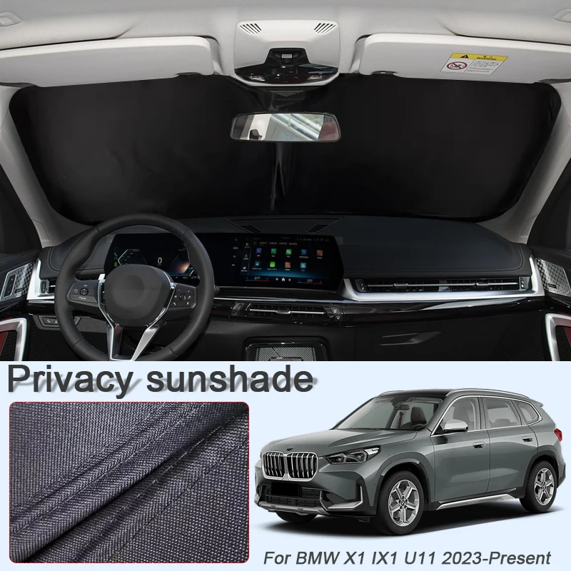 

Car Black Windows Privacy Sunshade For BMW X1 IX1 U11 2023-Present Anti-UV Heat Insulation Protect Cover Interior Accessories