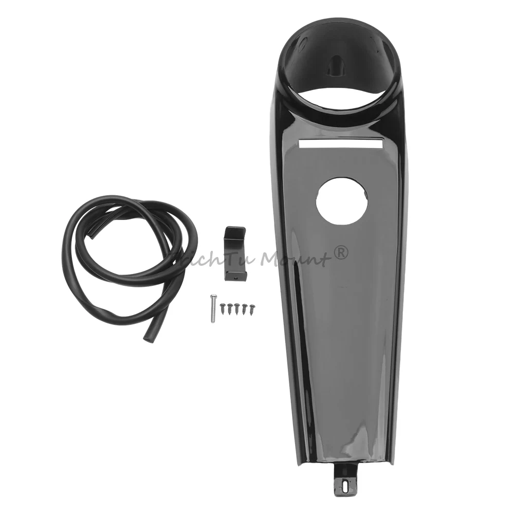 Motorcycle Black Gas Tank Console Panel Beschermende Trim Brandstoftank Cover Voor Harley Softail Modellen FLSTF FLSTC 2000-2017