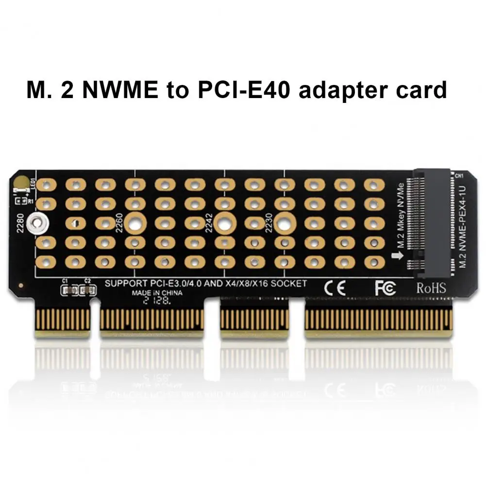 Tarjeta adaptadora M.2 Nvme de alta velocidad, accesorios de computadora, expansión Pcie4.0 con soporte para 2230/2242/2260/2280 M.2 para Nvme