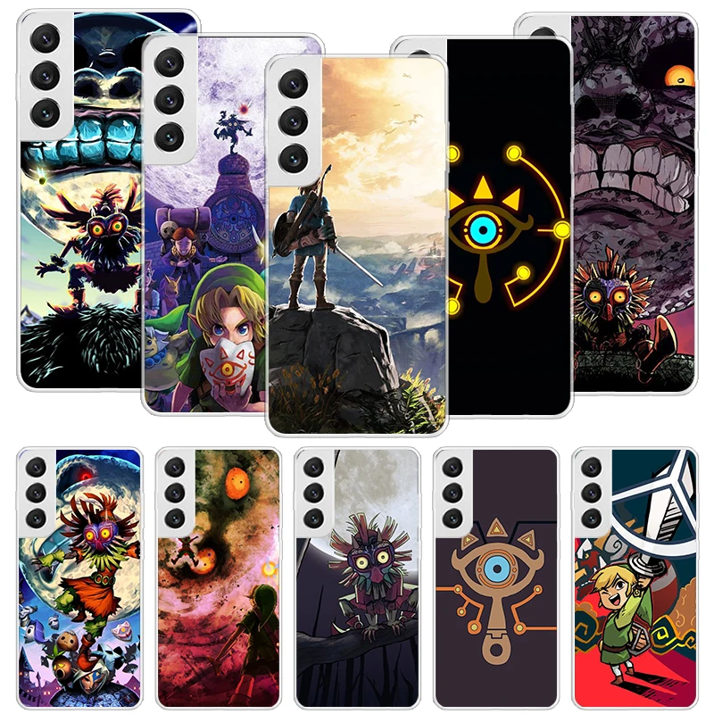 Z-Zeldas-Majoras Mask Phone Case For Samsung Galaxy S24 S23 S22 S21 S20 Ultra S20 FE S10 Plus S9 S8 + Fundas Cover Coque