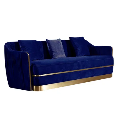 

Europe Nordic Italy Design Luxury Velvet Living Room Furniture Modern Sofa