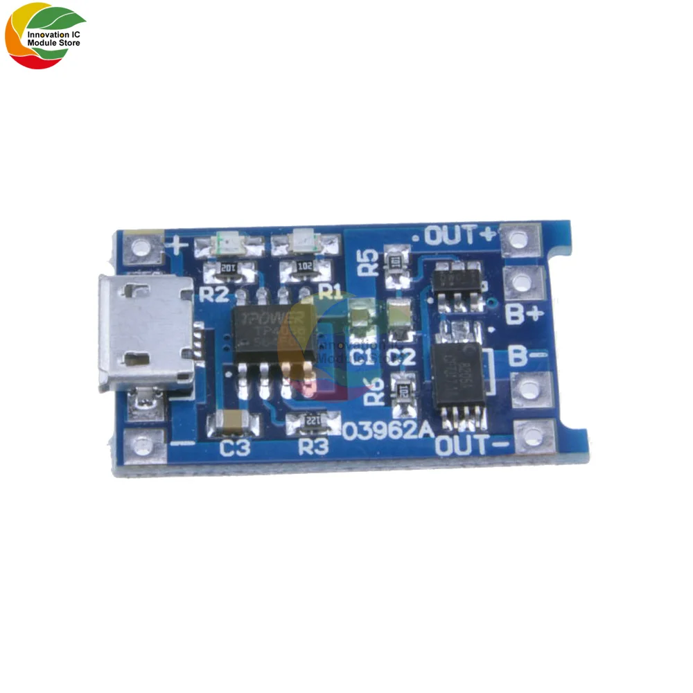 10Pcs TC4056A 5V1A Lithium Battery Charging Board With Protection Lithium Battery Charging Mini USB Interface TYPE-C/MICRO/MINI