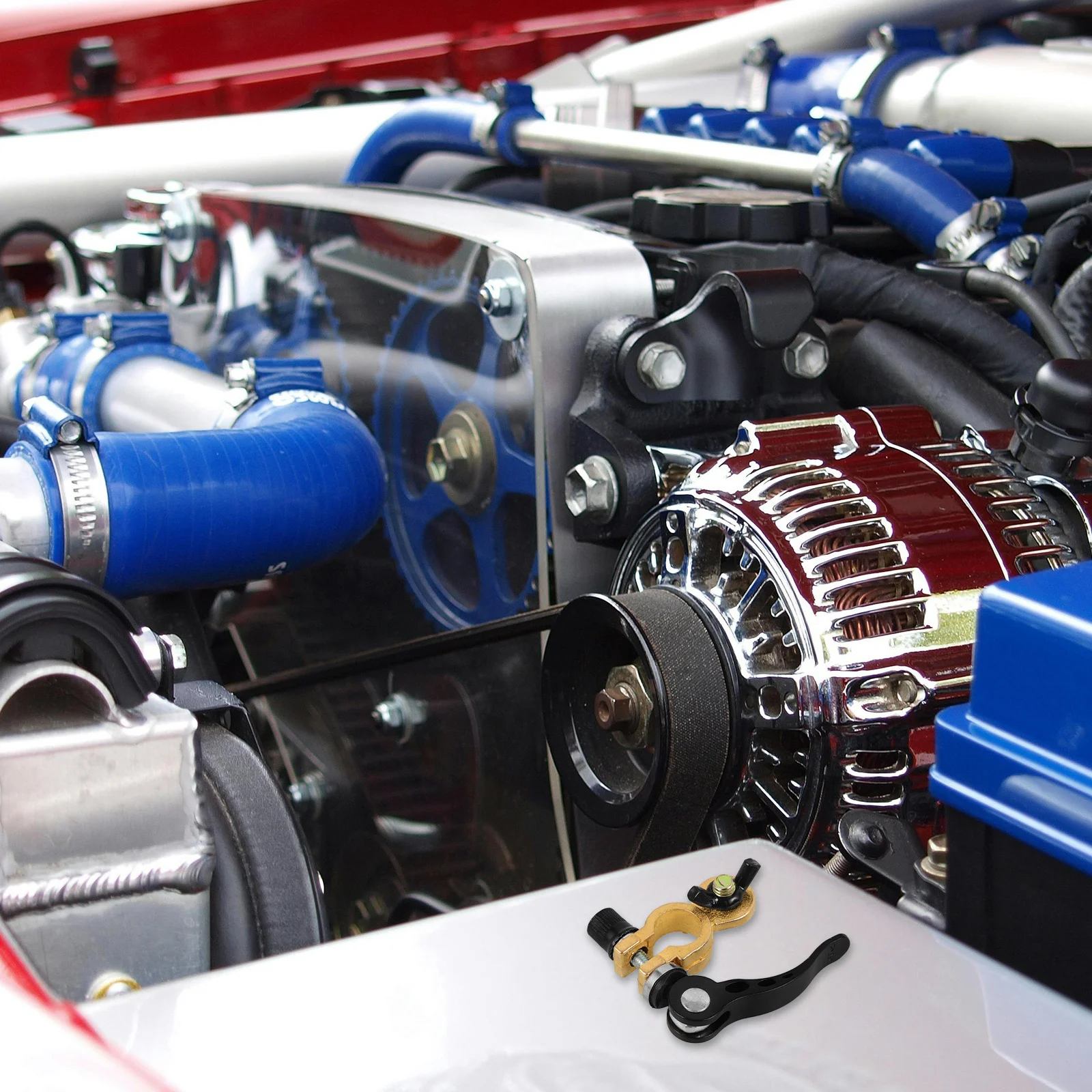 1 زوج محطة قطع جهاز السيارات النحاس أعلى آخر موصلات الإفراج السريع محطة المشبك للسيارة