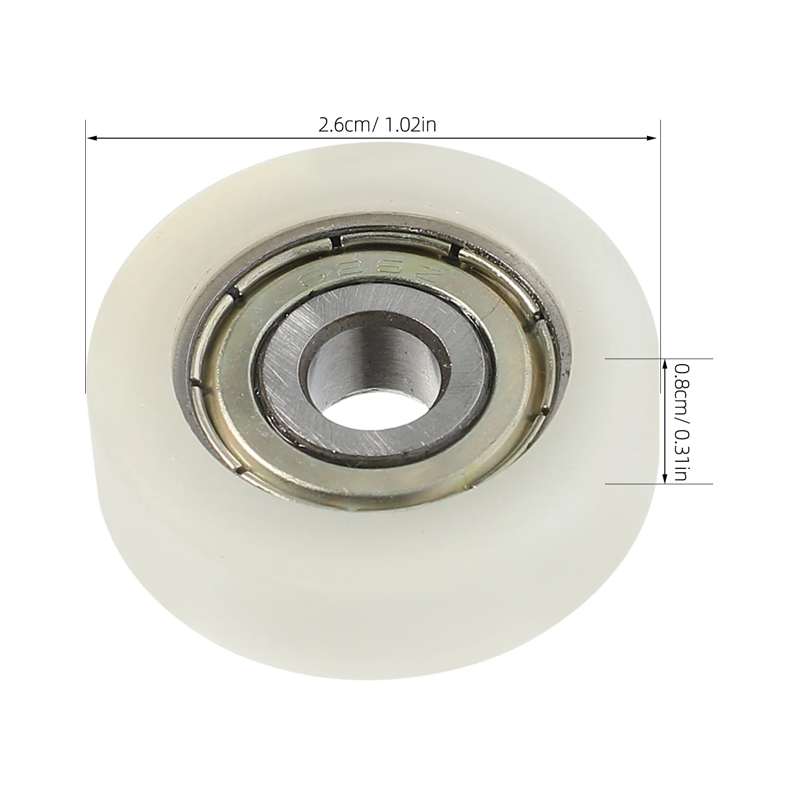 

4Pcs Sliding Door Pulley Wheel Nylon Roller Bearing Heavy Duty Guide Wheel for Furniture Hardware Cabinet Drawers Windows