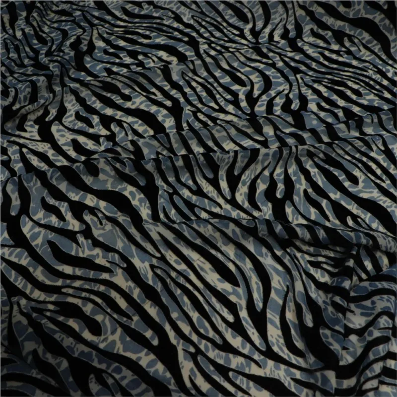 Woven brocade viscose printed mottled and burned velvet fabric sleeping dress cheongsam