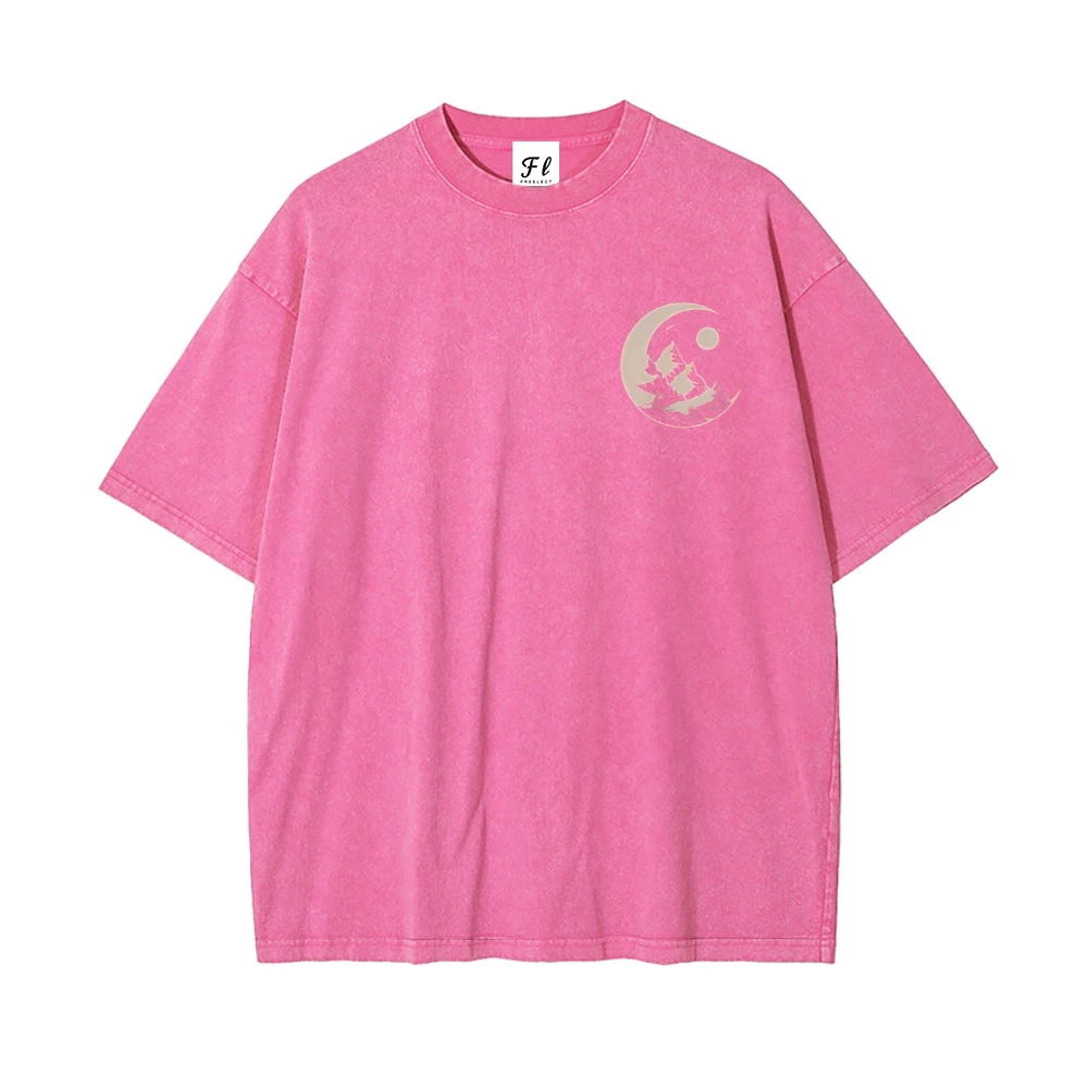 グラフィック Tシャツ男性女性半袖漫画洗浄ラウンドネック新プリント Tシャツカジュアル Tシャツ