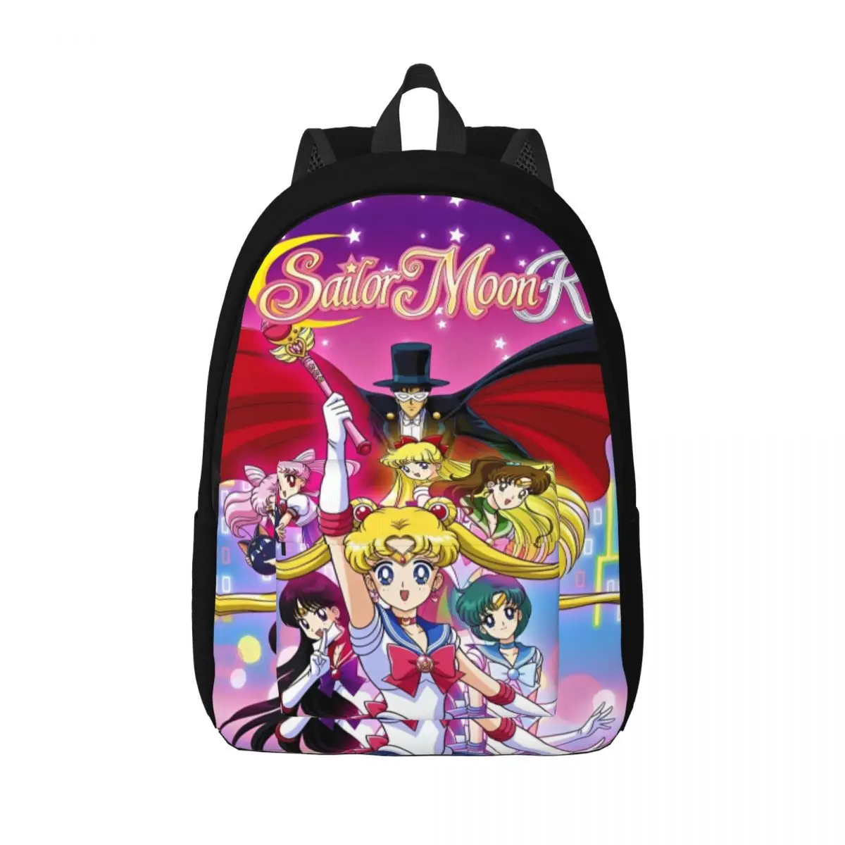 

Magical Girl Shojo Manga Backpack for Men Women Cool Student Hiking Travel Daypack Comics College Shoulder Bag Outdoor