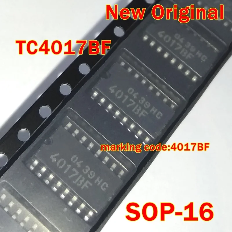 1Pcs to 100Pcs Tc4017Bf Sop-16 New Original Marking Code:4017Bf Decade Counter/Divider
