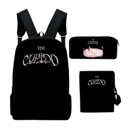 Popular Youthful Tini Stoessel Tour 3D Print 3pcs/Set Student Travel bags Laptop Daypack Backpack Shoulder Bag Pencil Case