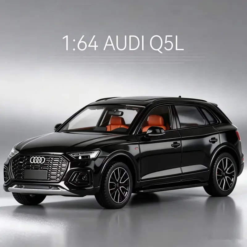1/64 AUDI Q5 Q5L 2024 SUV Luxus-Automodell aus Legierung Druckguss-Metall Geländewagen Automodell Simulation Miniatur Maßstabskollektion