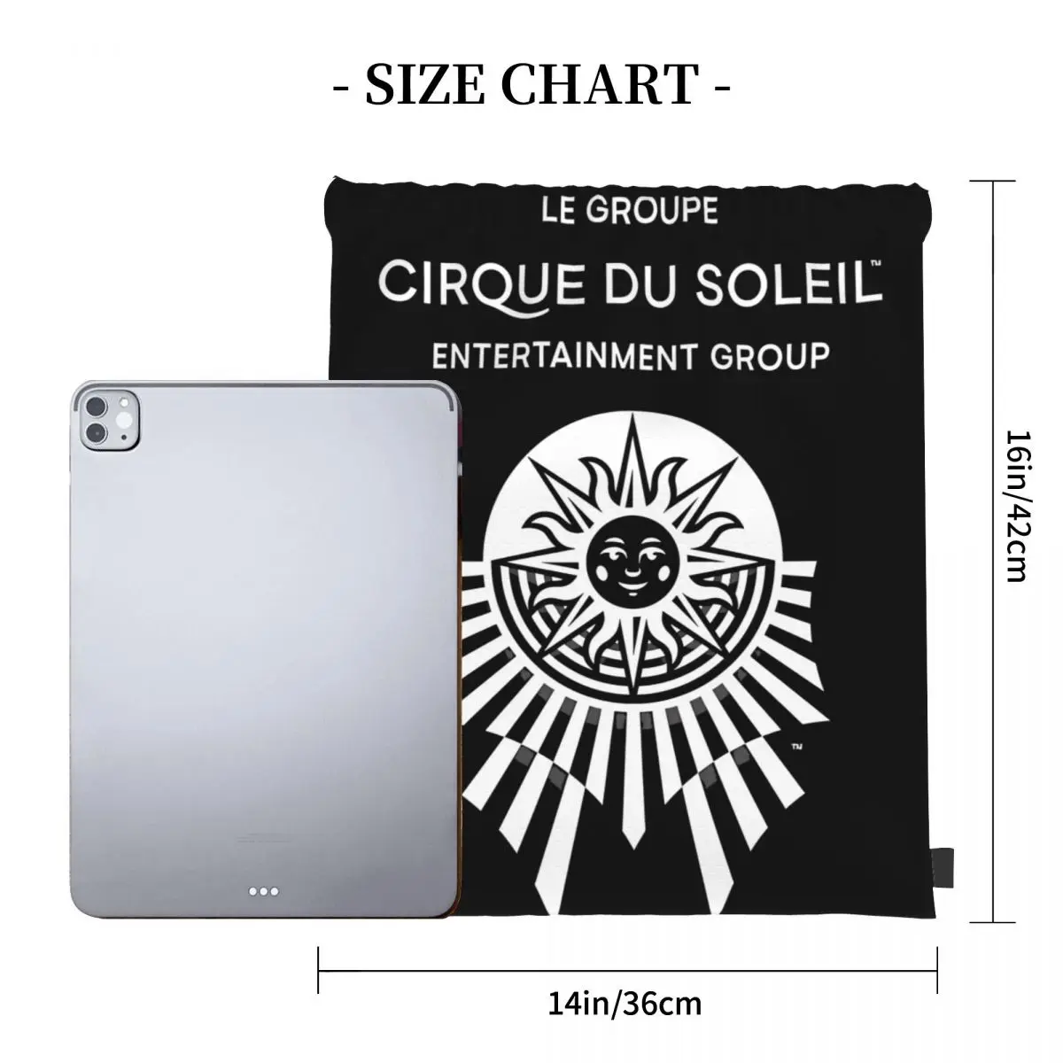 Cirque Du Soleil Drawstring Bag Backpack school harajuku cute school backpack