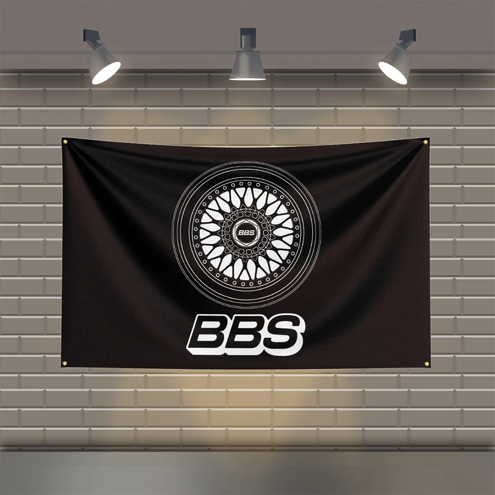 3x5 Ft BBS Flag Polyester Printed Auto Parts BannerFlags for Room Garage Decor