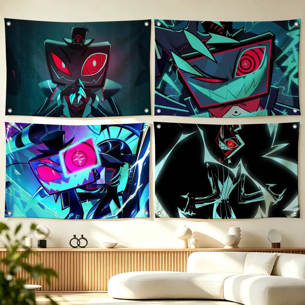 V-Vox Hazbin Hotel Animation   Flags for Bedrooms Home Decor Items Outdoor Decors Garage Decoration Flaga