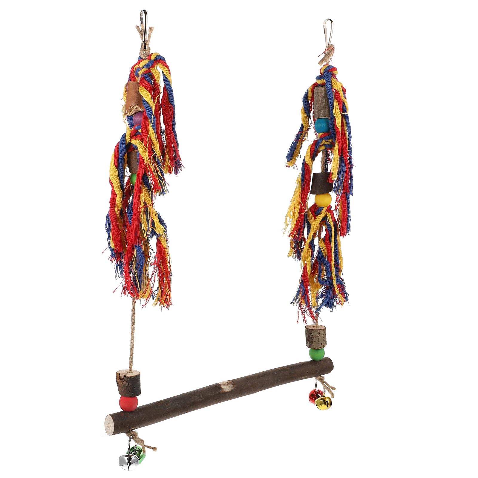 

Wooden Colorful Hanging Rooster Rooster Hanging Toy Parrot Toy Chicken Swing Pet Supplies Bird Toys