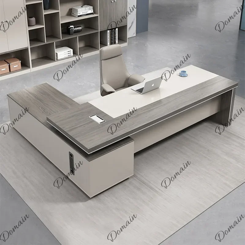 J81 Modern Executive Desk Set for Boss Office Computer Desk Single Manager Table Workstation
