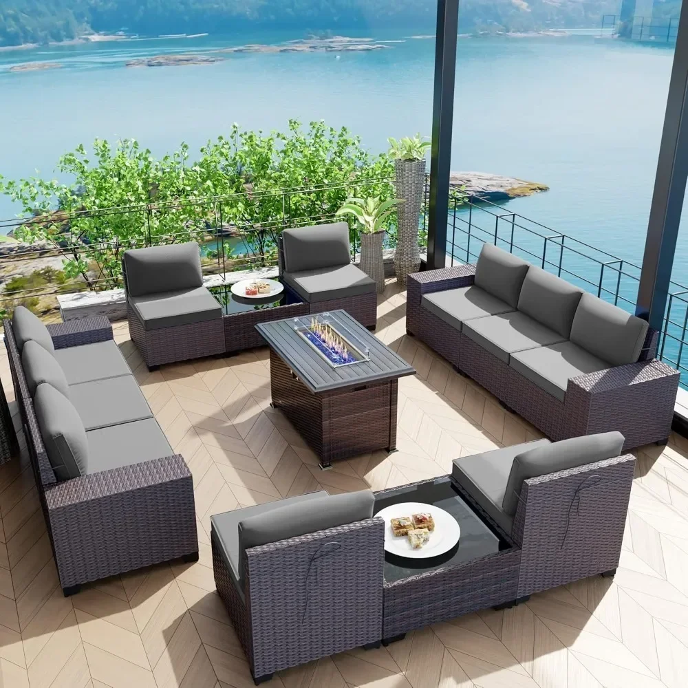 13 Piece Outdoor Patio Furniture Set with 43