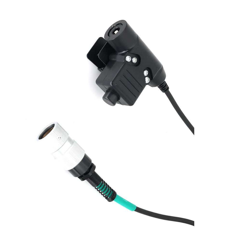 6 Pin u94 ptt Kabel Nato Plug Walkie Talkie Headset Adapter für PRC-152 Funkgerät