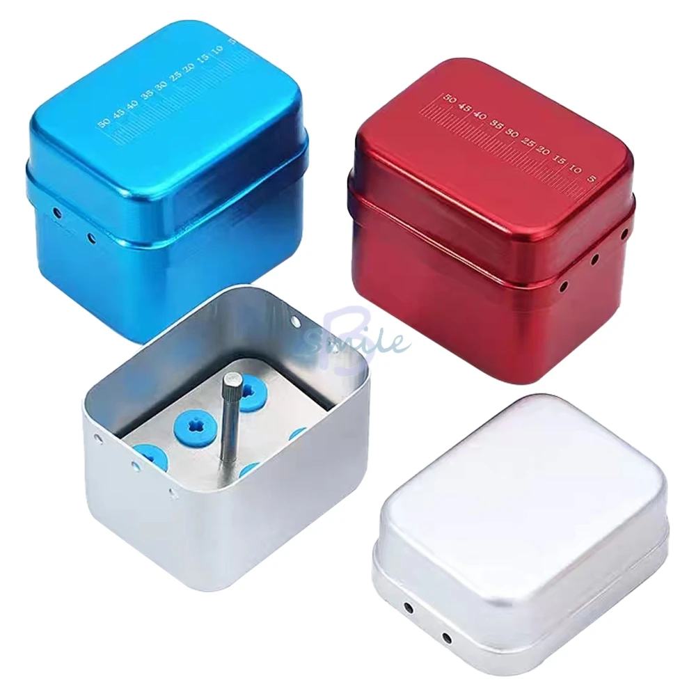 

1Pc 6Holes Dental Sterilization Box Holder For Ultrasonic Sonic Scaler Working Tip Disinfection aluminum alloy Disinfection tool