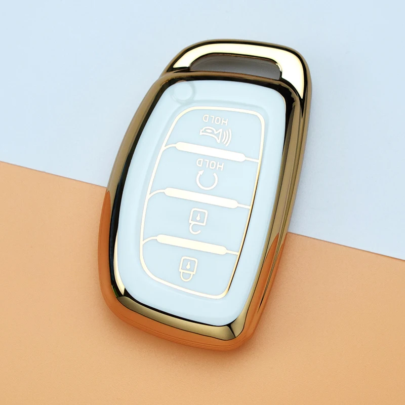 4 Buttons Flip Folding Key TPU Car Key Case Cover for Hyundai Sonata 2015 Key Shell Fob Auto Car Accessories