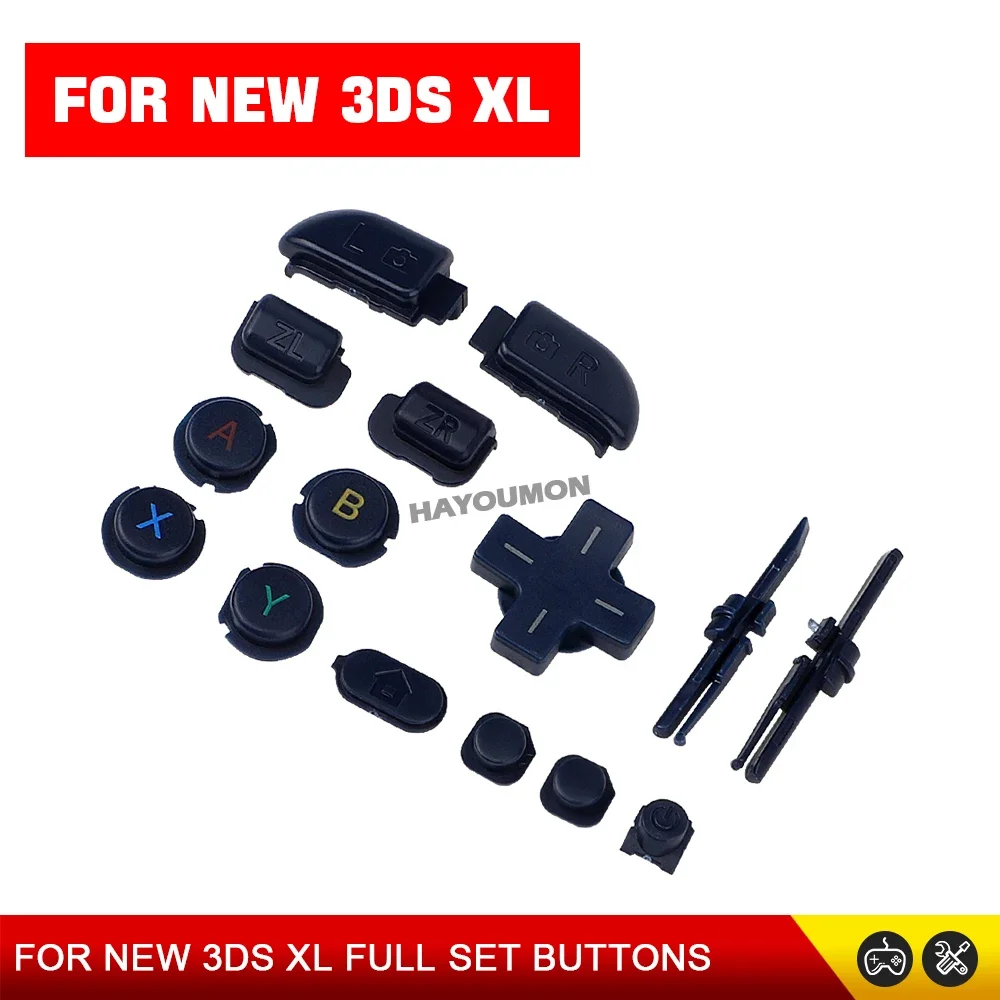 5 Farben ABXY Komplettset für NEW 3DS LL Kreuztasten Richtungspfeiltasten D-Pad Ein/Aus-Tasten für NEW 3DS XL Spielkonsole – Detail 17