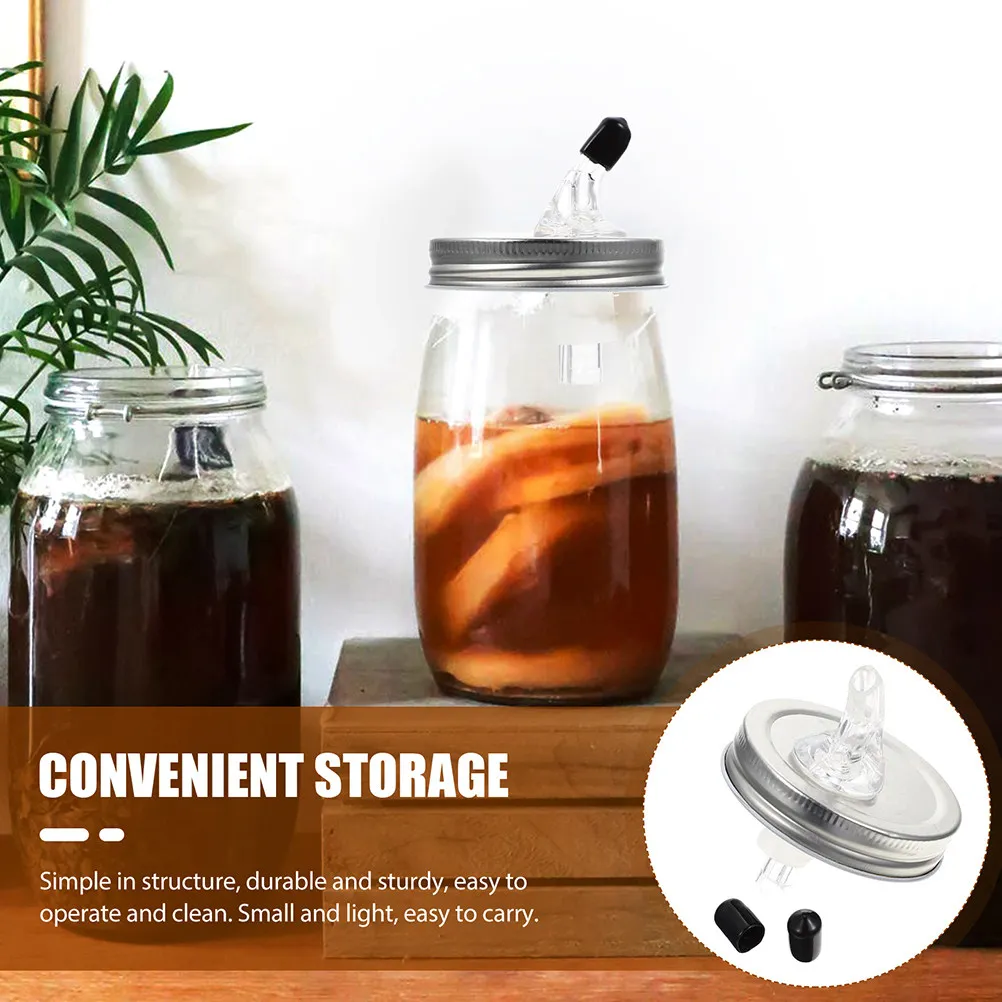 

4Sets Wine Pourer Spout Lid Multi-Function Airtight Seal for Wide Mouth Bottles Jars Cans Oil Liquor Wine Bottle Kitchen Bar
