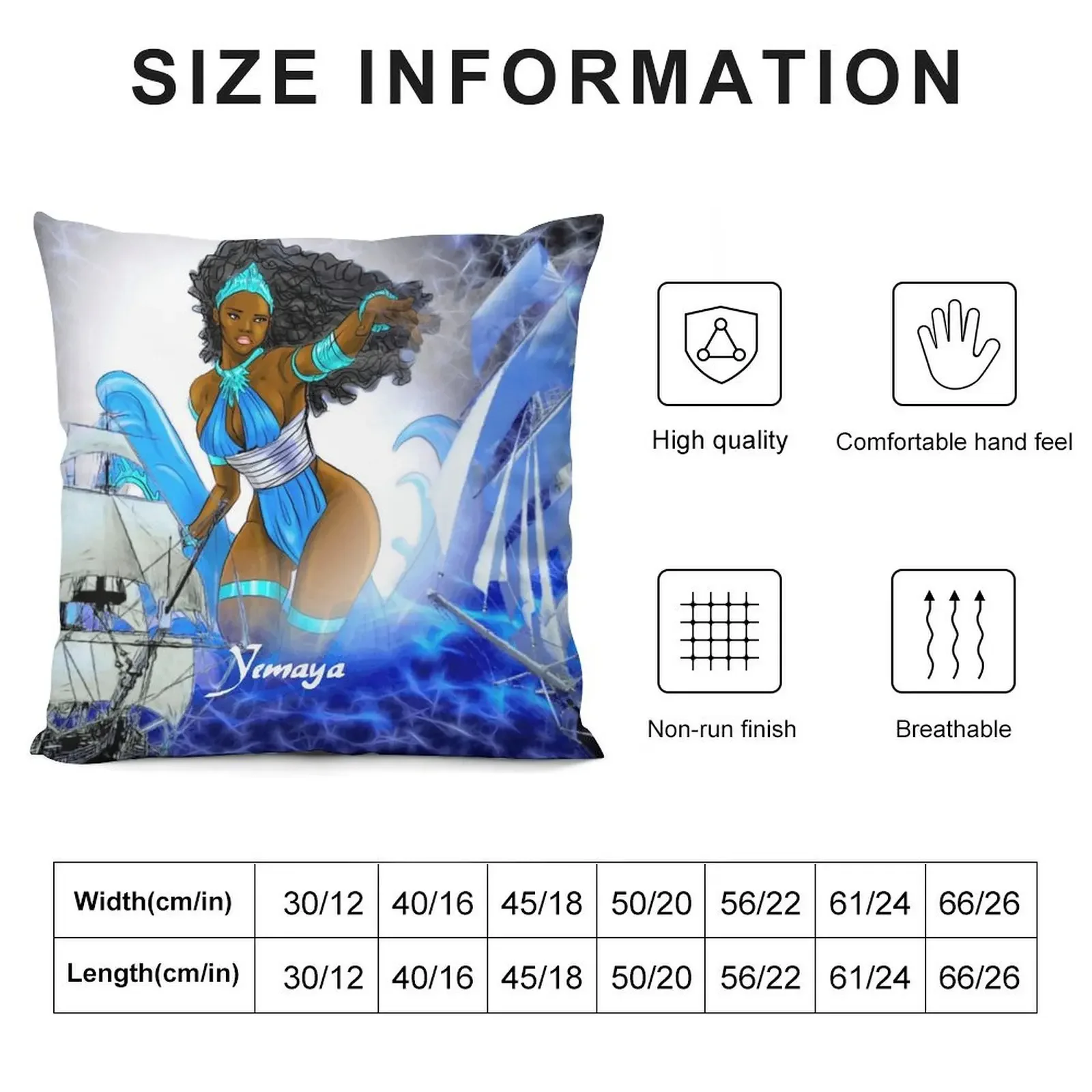 Yemaya Mother of All Throw Pillow autumn decoration Room decorating items Decorative Sofa Cushion pillow