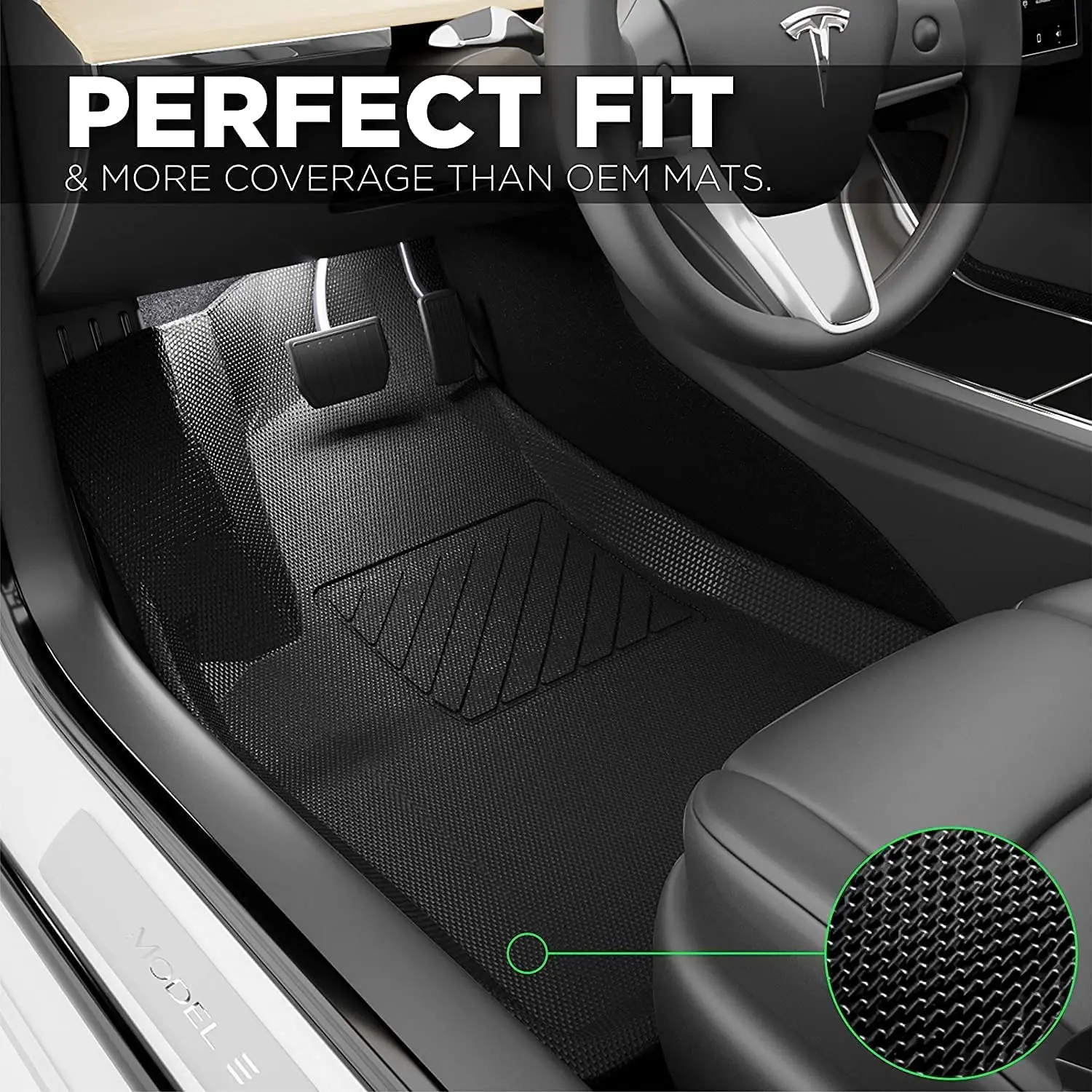 For Tesla Model 3 Highland Floor Mat Trunk Liner LHD Left Rudder Winter Snow Protection Four Seasons Sponge Sound Insulation