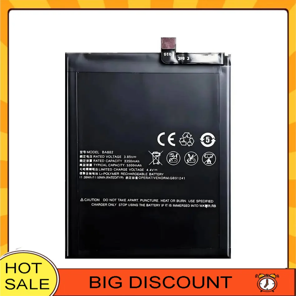 

3010Mah Reliable Power Safe BA882 Mobile Phone Battery For Meizu 16 16TM 16TH