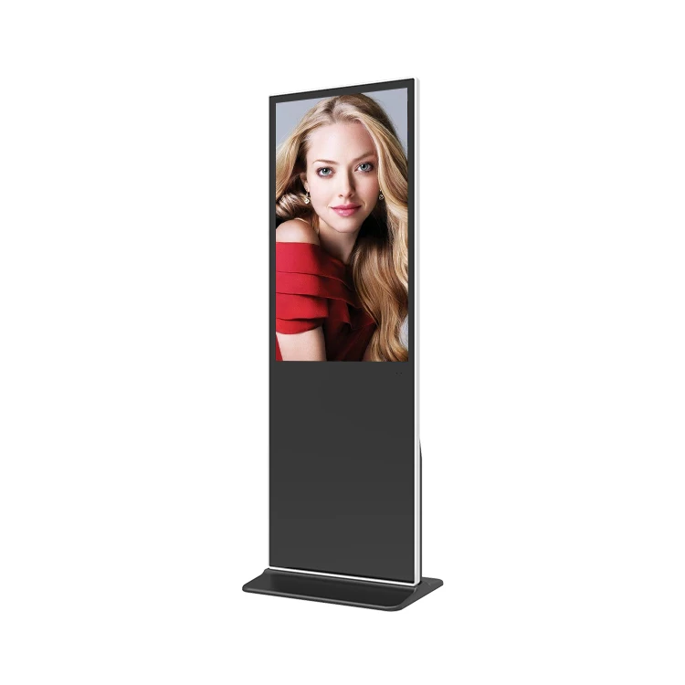 43 Inch Portable Advertising Lcd Display Floor Stand Digital Signage Touch Screen
