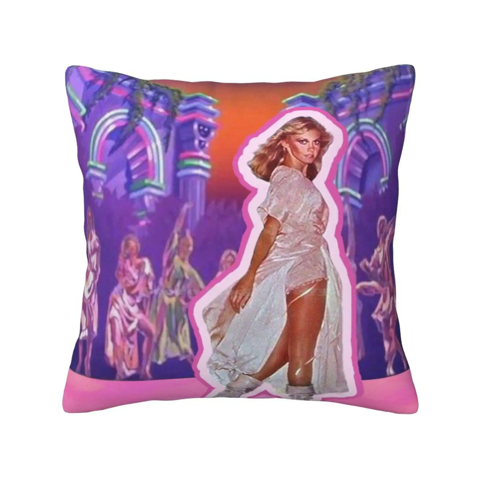 My Childhood Dream Of Being A Xanadu Roller Skating Muse Fashion Sofa Throw Pillow Cover Pillowcase Childhood Dream Roller