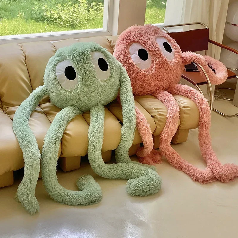 175cm Cute Kawaii Soft Comfortable Big Squid Monster Plush Doll Octopus Monster Pillow Living Room Decoration Christmas Kid Gift