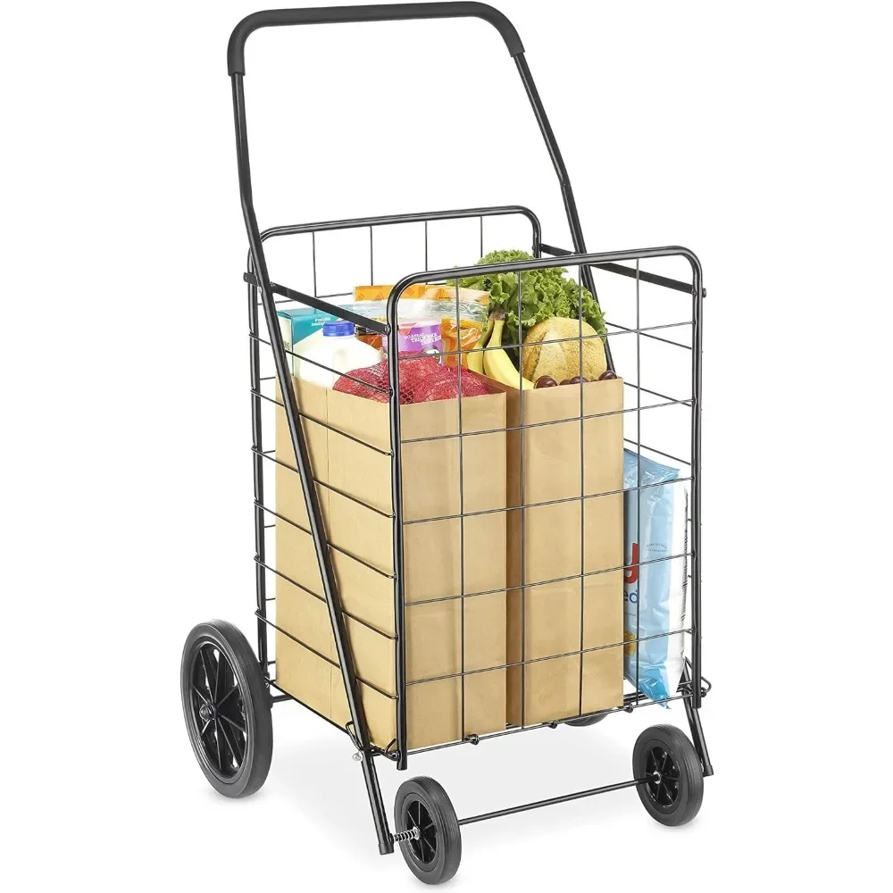 Deluxe Utility Cart, Extra Large, Black