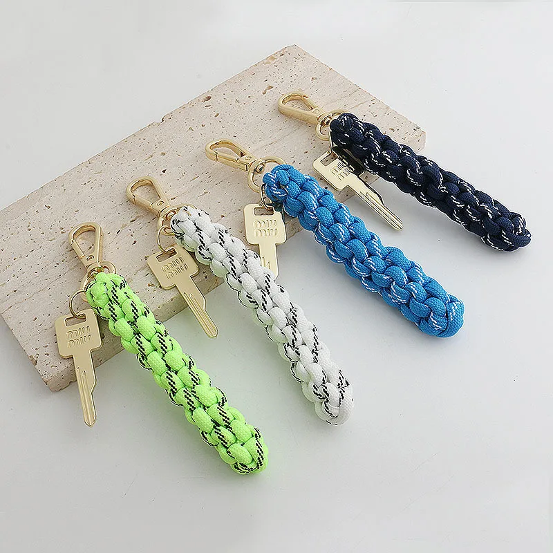 Pure hand-woven bag pendant stylish unique key modeling Car key chain