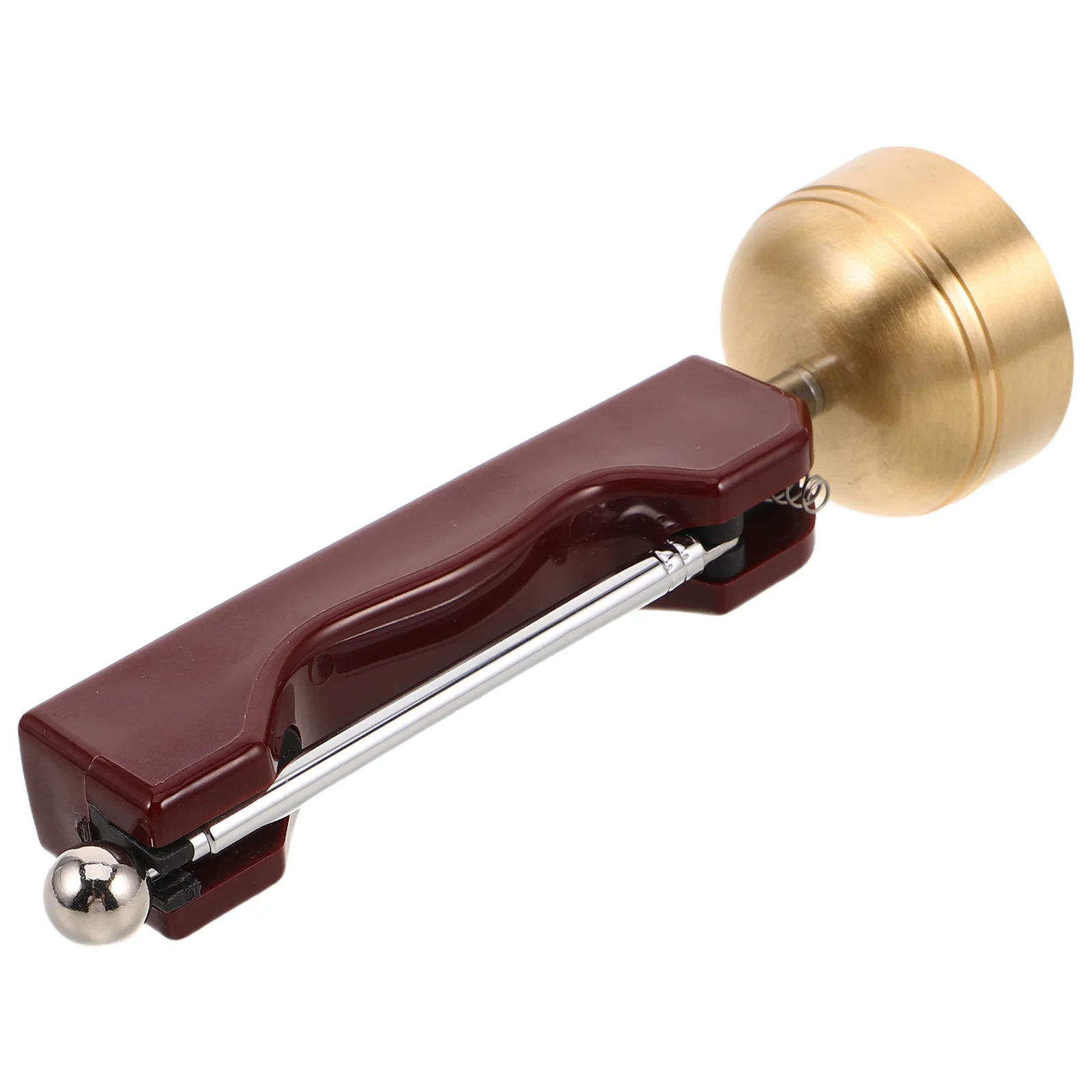 

Retractable and Exhausted Instrument Supply Prayer Bell Blessing Musical Spiritual Wooden Handle Chime Vintage Utensil Symbols