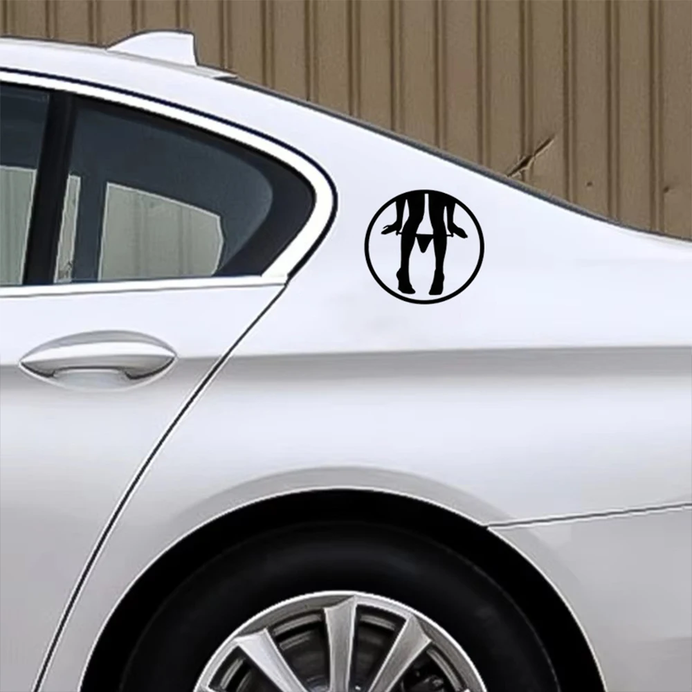 8x8cm Individualized Sexy Girl Motorcycle Reflective Vinyl Sticker Decal Car Bumper Fuel Tank Window Rear Decal