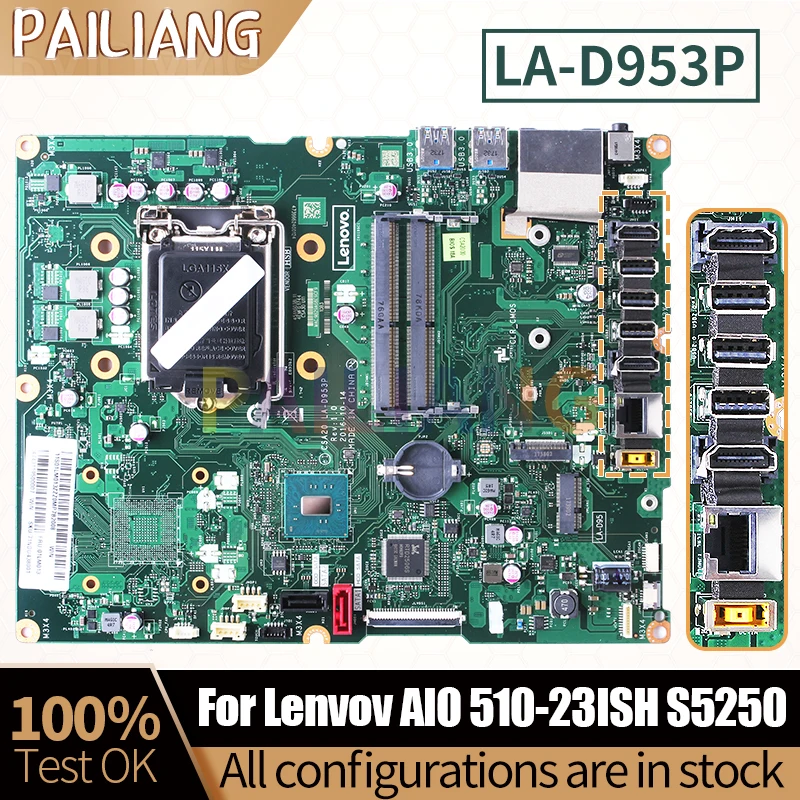 Imagem -02 - Motherboard Tudo-em-um para Lenovo Mainboard Completo Testado Aio 51023ish S52 01lm087 01lm013 La-d953p Sr2ca