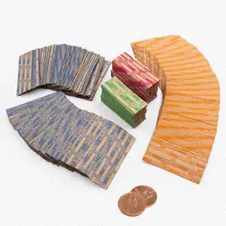 Kraft Paper Coin Rolls Durable Kraft Paper Coin Wrappers Assorted Flat for 100pcs 4 Colors Nickel Dime Quarter